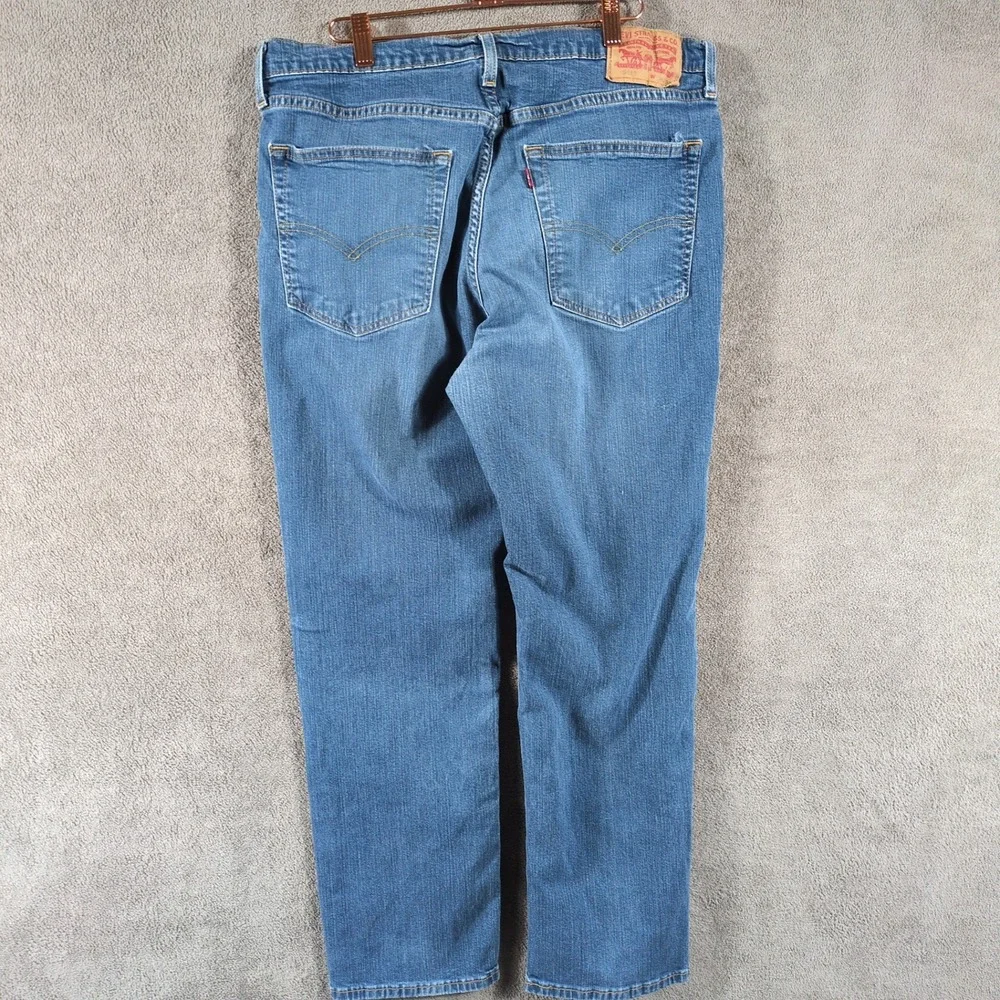 Levis 541 Athletic Taper‎ Mens Jeans 36x32 Blue Medium Wash WaterLess